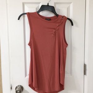 Tank top with tie detail